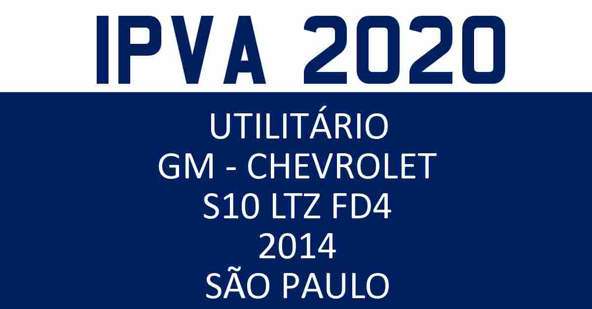Placa FUV6271 - GM - CHEVROLET S10 LT FD2 2014 - Placa IPVA